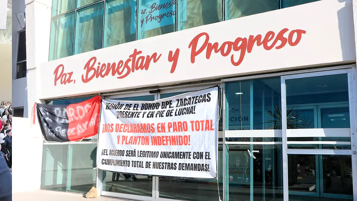 Protesta de comuneros de El Bordo