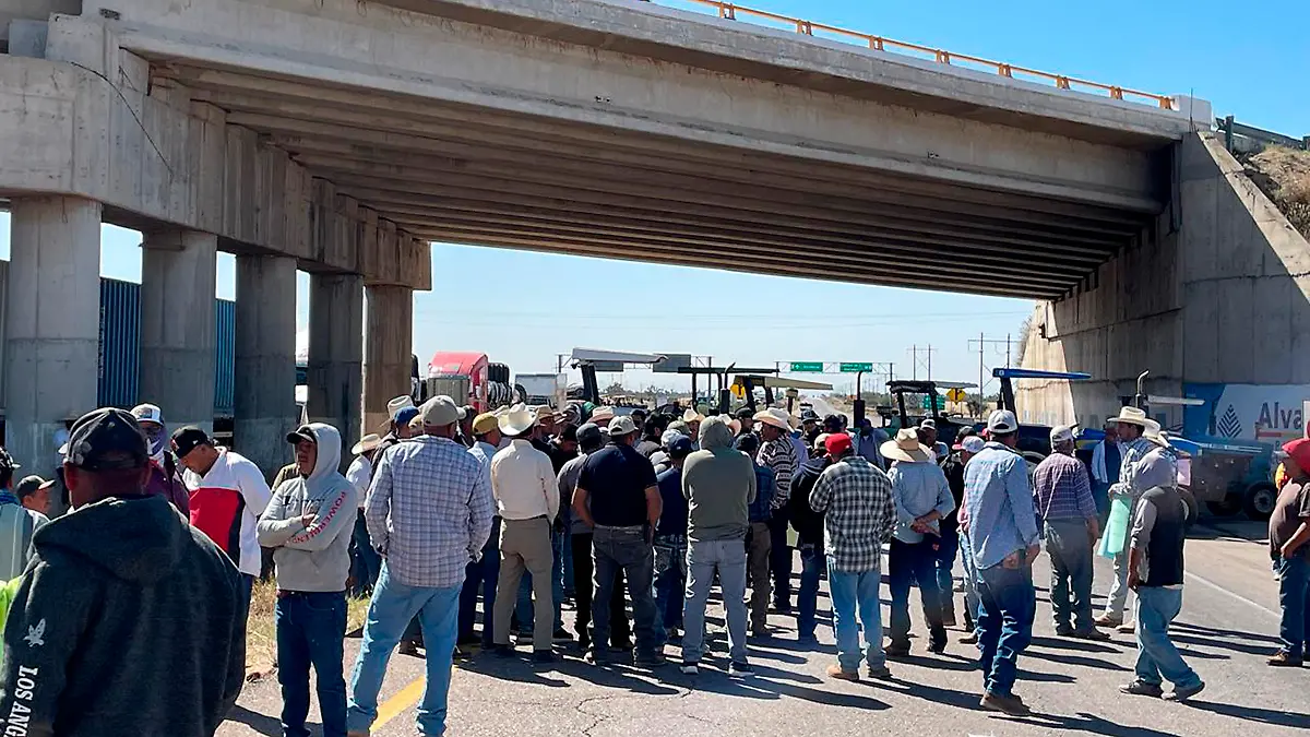 Protesta de productores de frijol