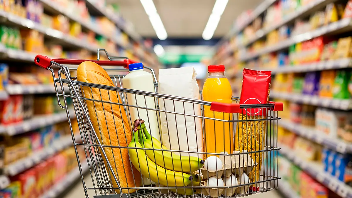 Carro de tienda de autoservicio
