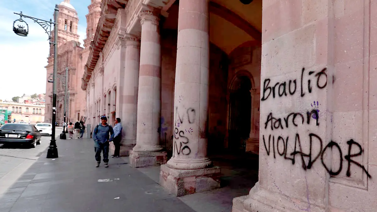 Iconoclasia marcha 8M Zacatecas