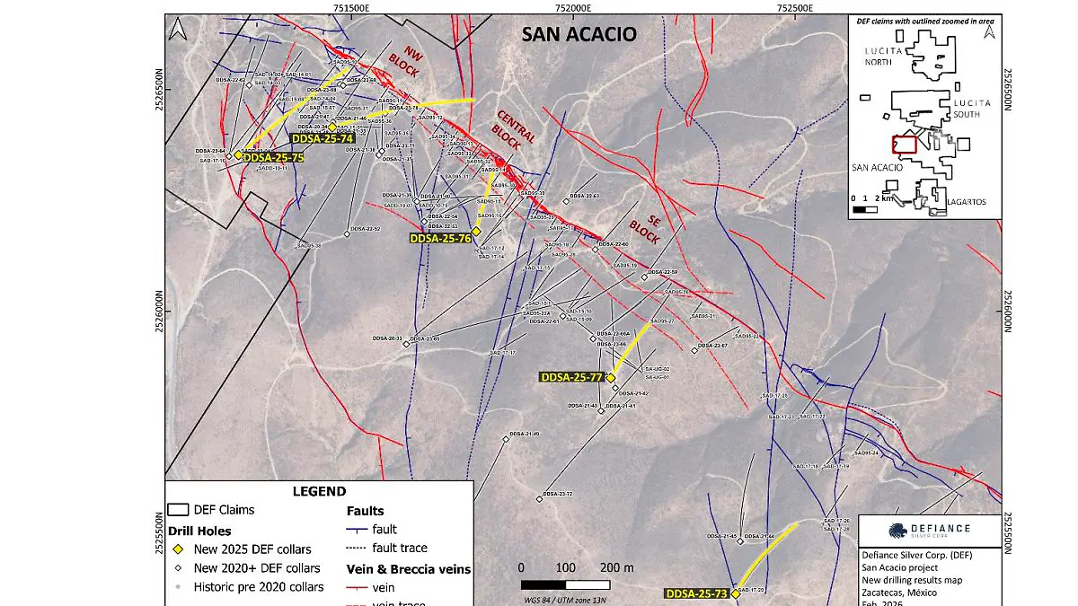 Ubicación mina San Acacio