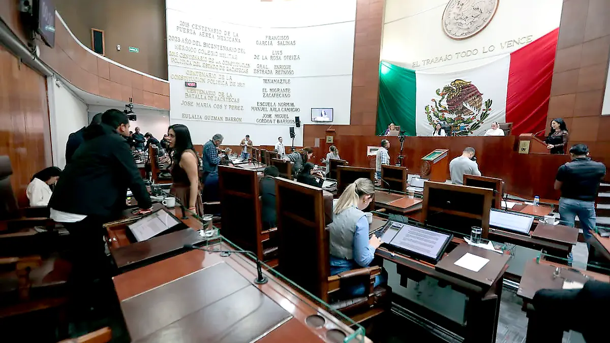 Salón de plenos Legislatura del Estado de Zacatecas