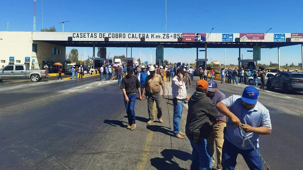 Toma de caseta de cobro Calera