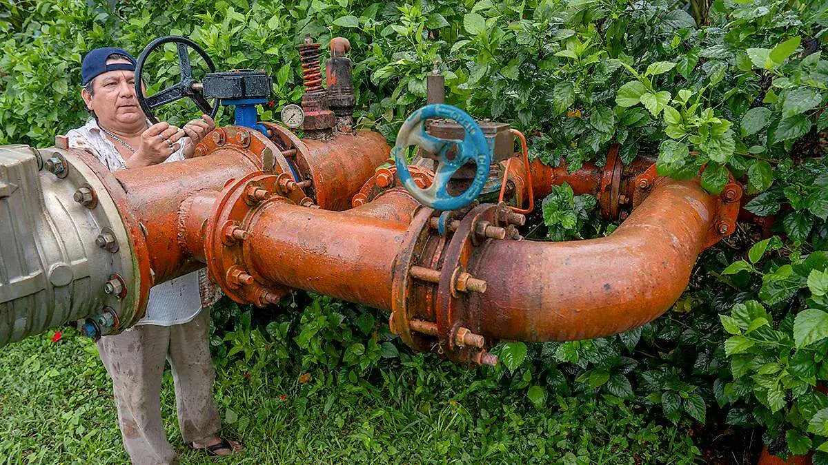 Productor y pozo de riego