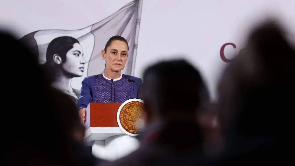Claudia Sheinbaum Pardo en conferencia de prensa