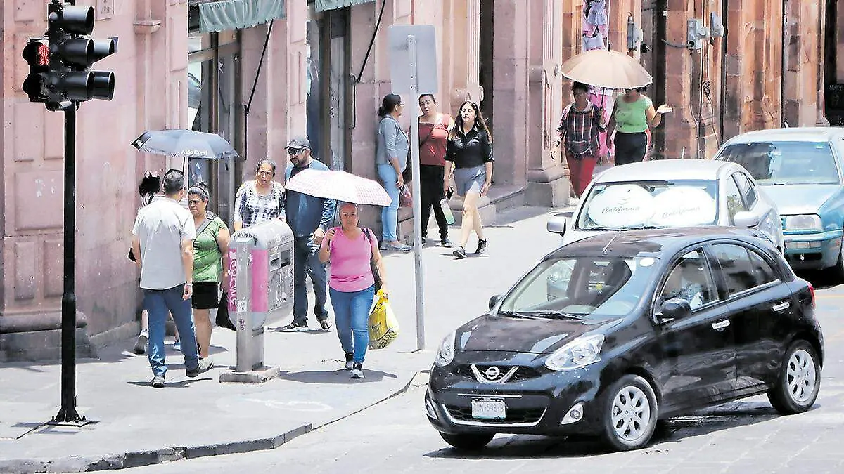 Vida cotidiana en el centro de la ciudad de Zacatecas