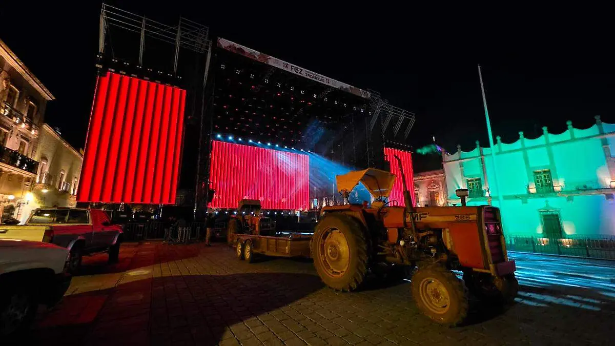 Protesta de productores en Plaza de Armas en Zacatecas