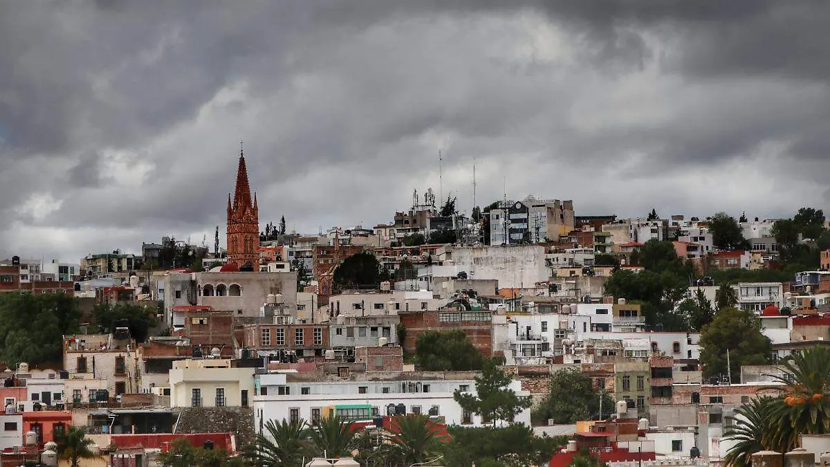 Cielo nublado en la Ciudad de Zacatecas