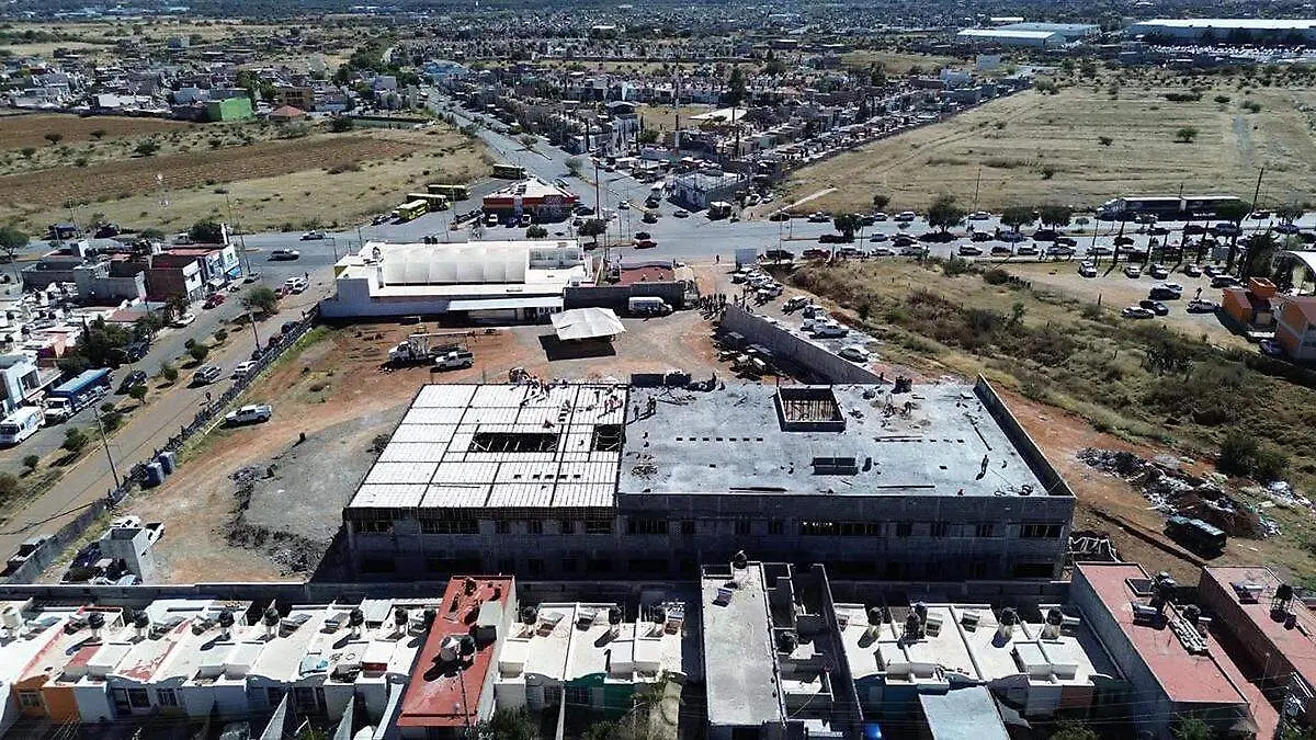 Vista aérea de construcción de la Casa Cuna Semillitas