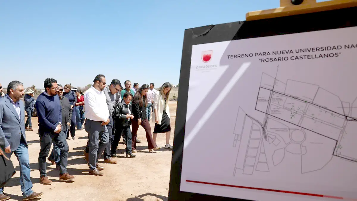 Proyección de terreno del campus de la Universidad Nacional Rosario Castellanos en Zacatecas