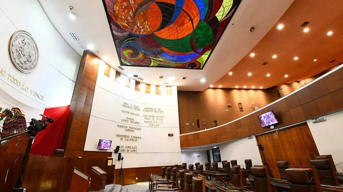 Salón de plenos de la LXV Legislatura de Zacatecas