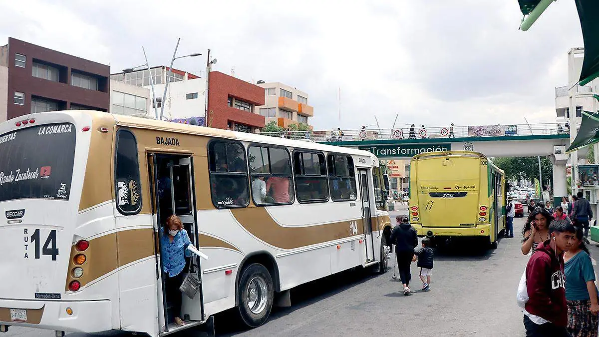 Autobuses de transporte urbano en Zacatecas