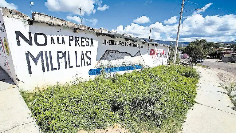 Protesta contra la presa Milpillas