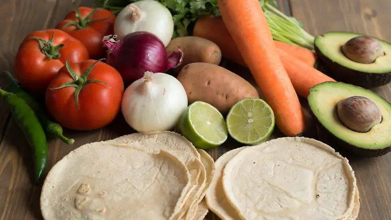 Imagen ilustrativa verduras y tortillas
