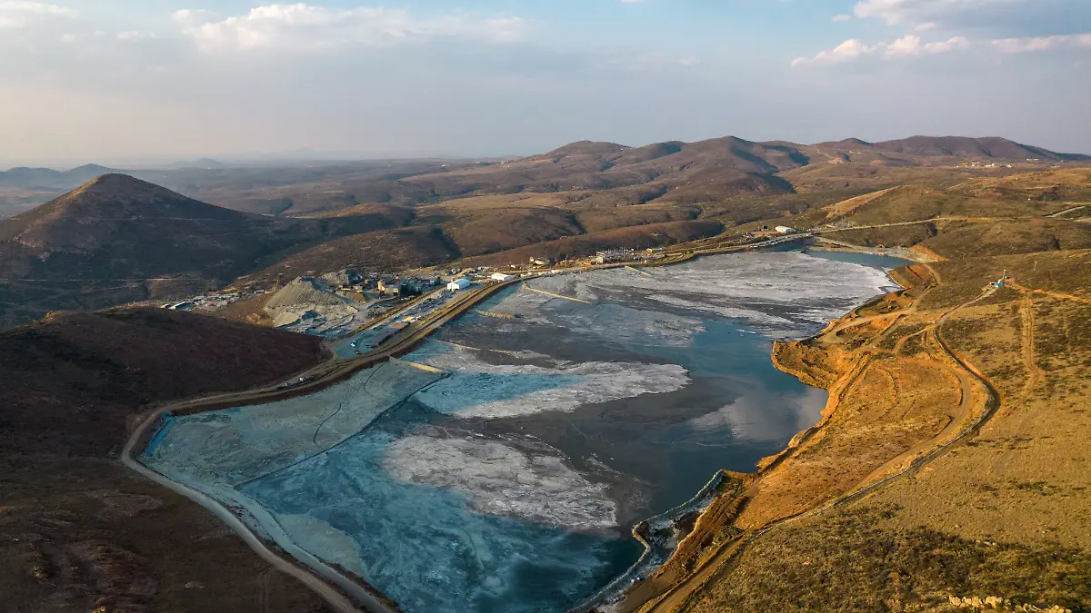 Presa de Jales de la mina Cozamin en el municipio de Zacatecas