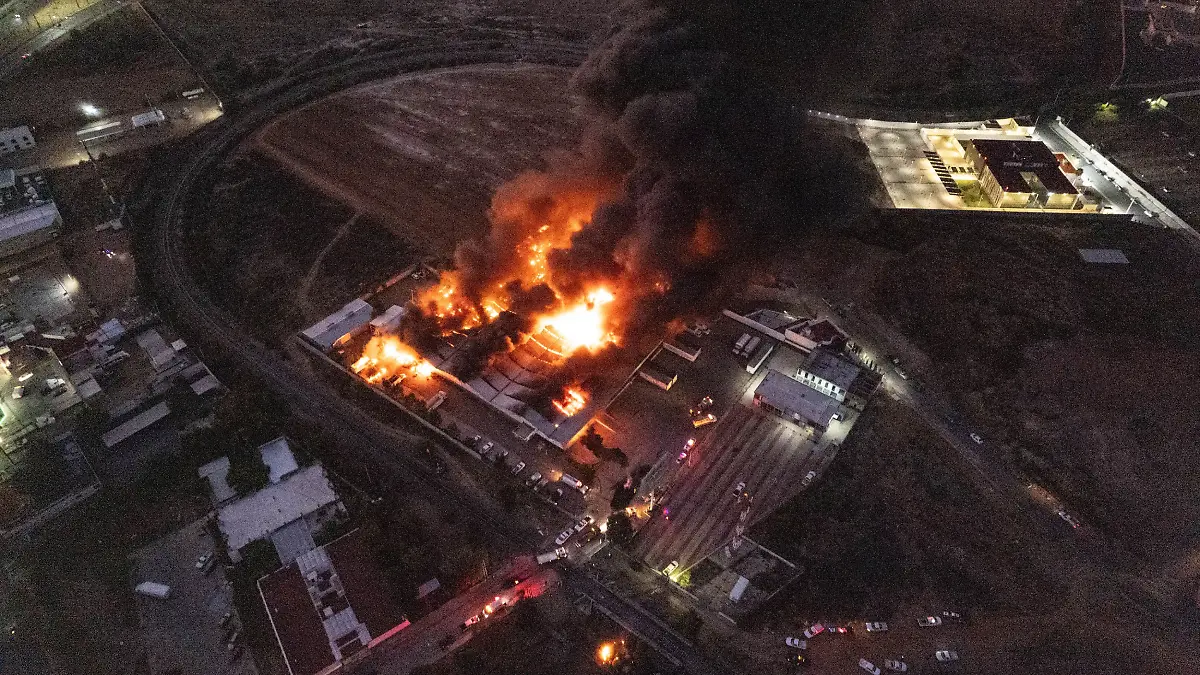 Incendio de bodegas de Alimentación del Bienestar en Zacatecas