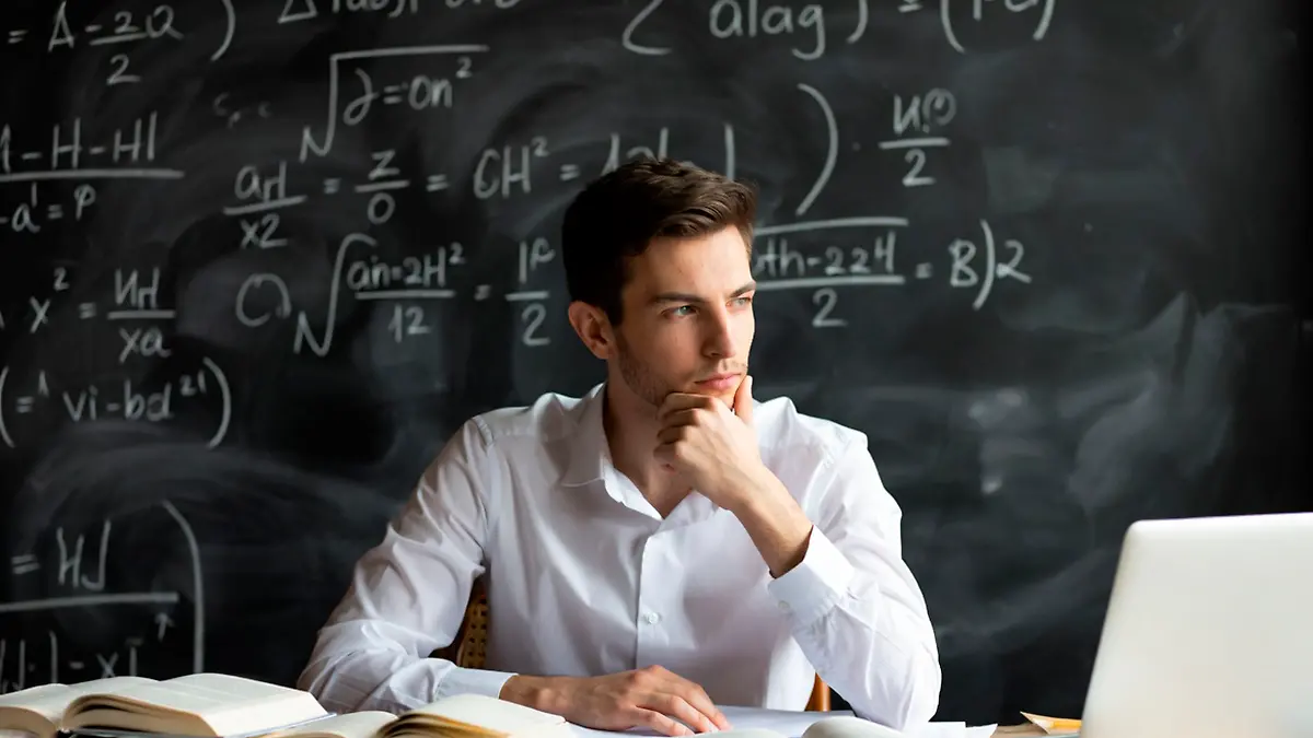 Imagen ilustrativa de un joven matemático