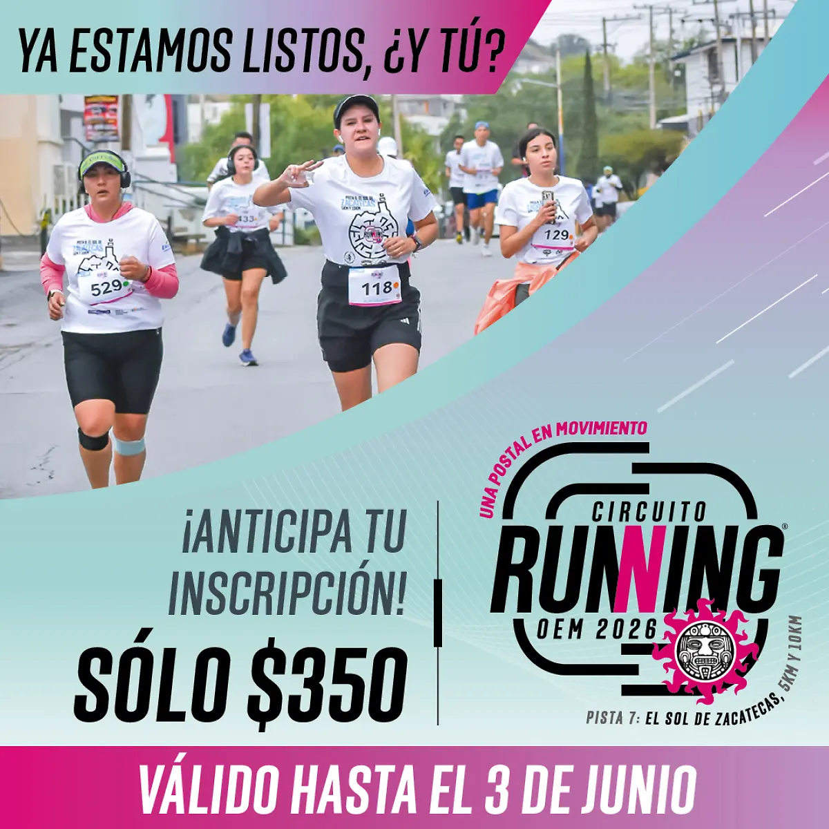 RRSS CRunning SolZacatecas 2026 3raE_1080x1080px
