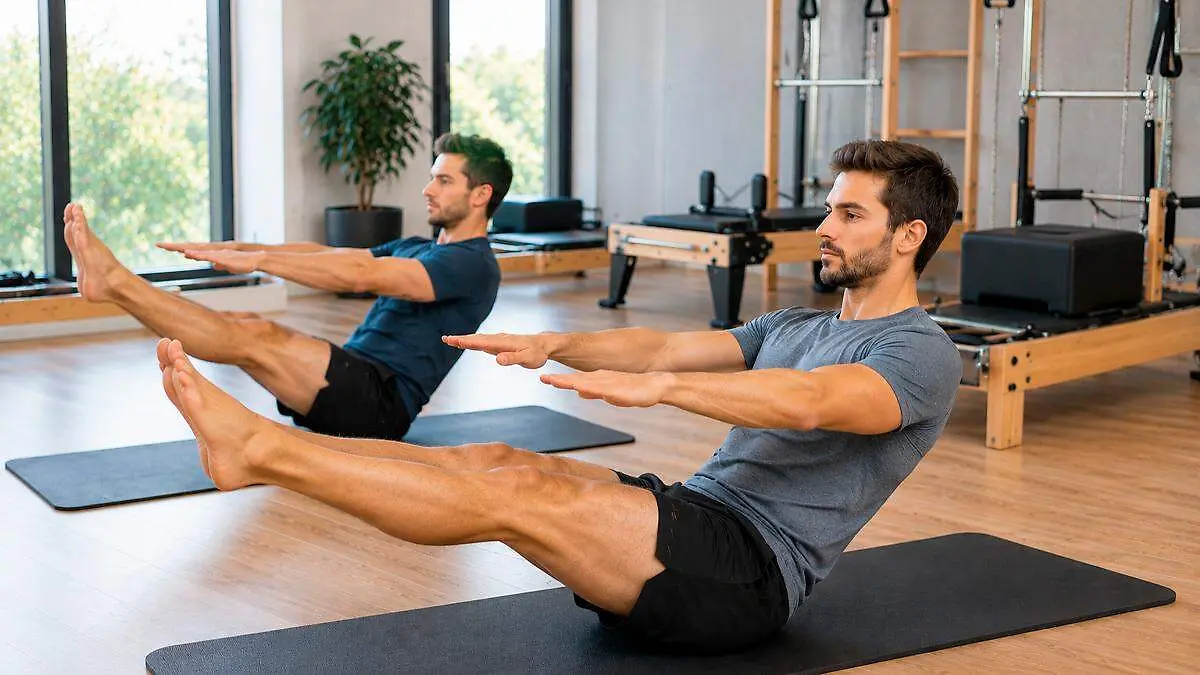 Personas practicando pilates