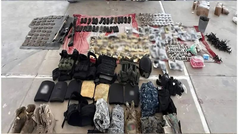 Ejército asegura arsenal y explosivos en Huanusco, Zacatecas