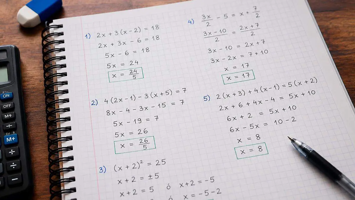 Cuaderno de matemáticas