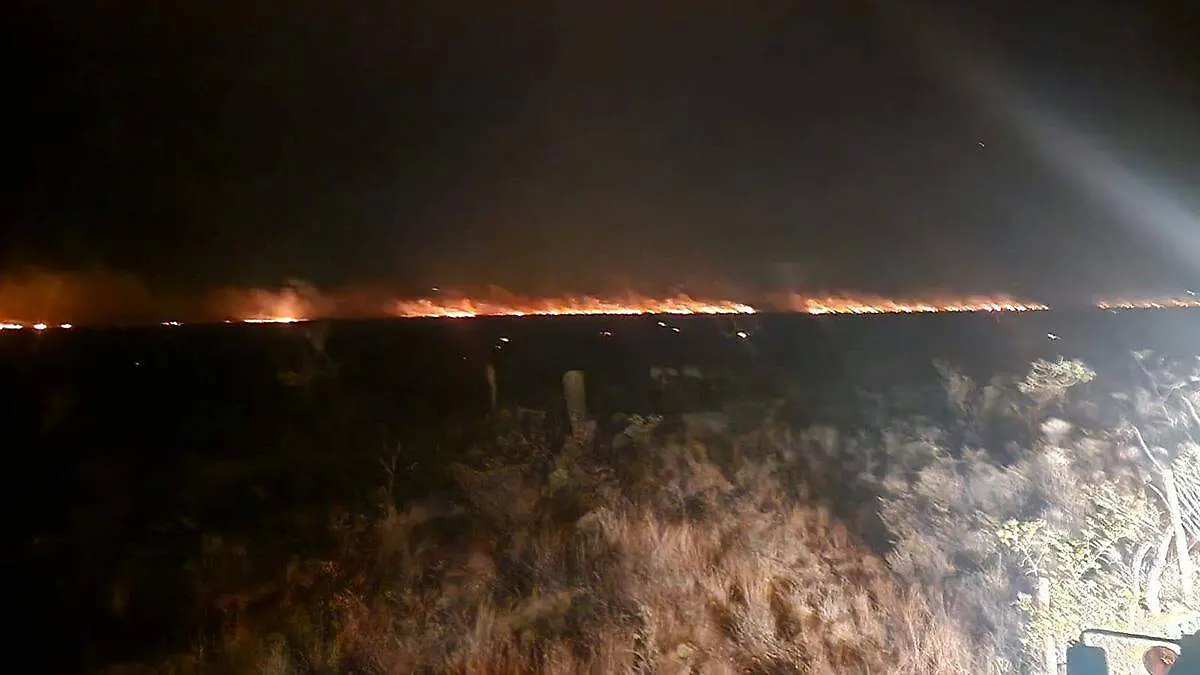 Incendio en Efigenia, Villa de Cos, Zacatecas