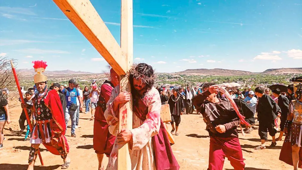 Representación de viacrucis