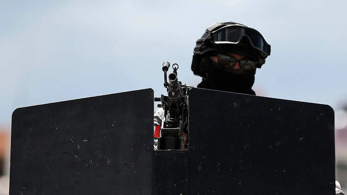 Elemento de la Policía Estatal en Zacatecas