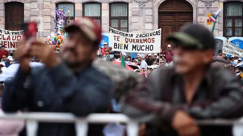 Respaldan mensaje de Sheinbaum en Zacatecas