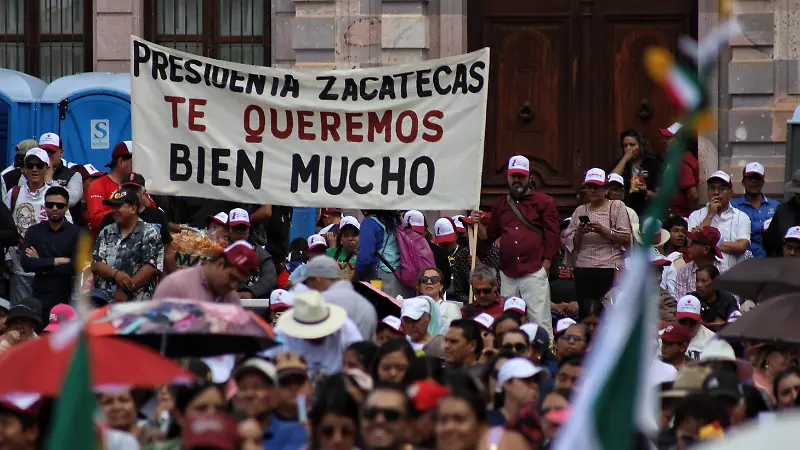 Respaldan mensaje de Sheinbaum en Zacatecas