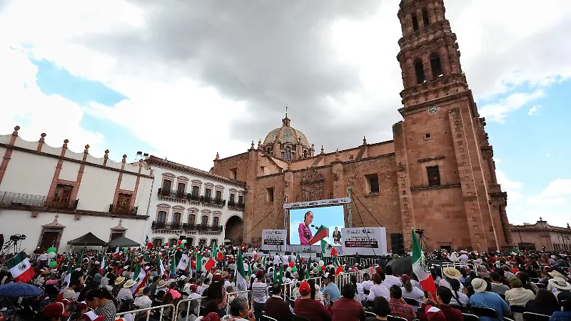 Respaldan mensaje de Sheinbaum en Zacatecas