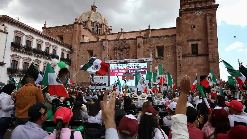 Respaldan mensaje de Sheinbaum en Zacatecas