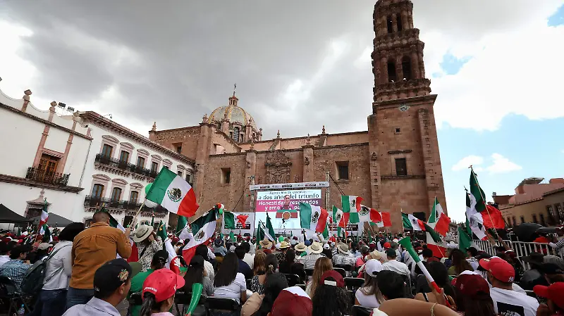 Respaldan mensaje de Sheinbaum en Zacatecas