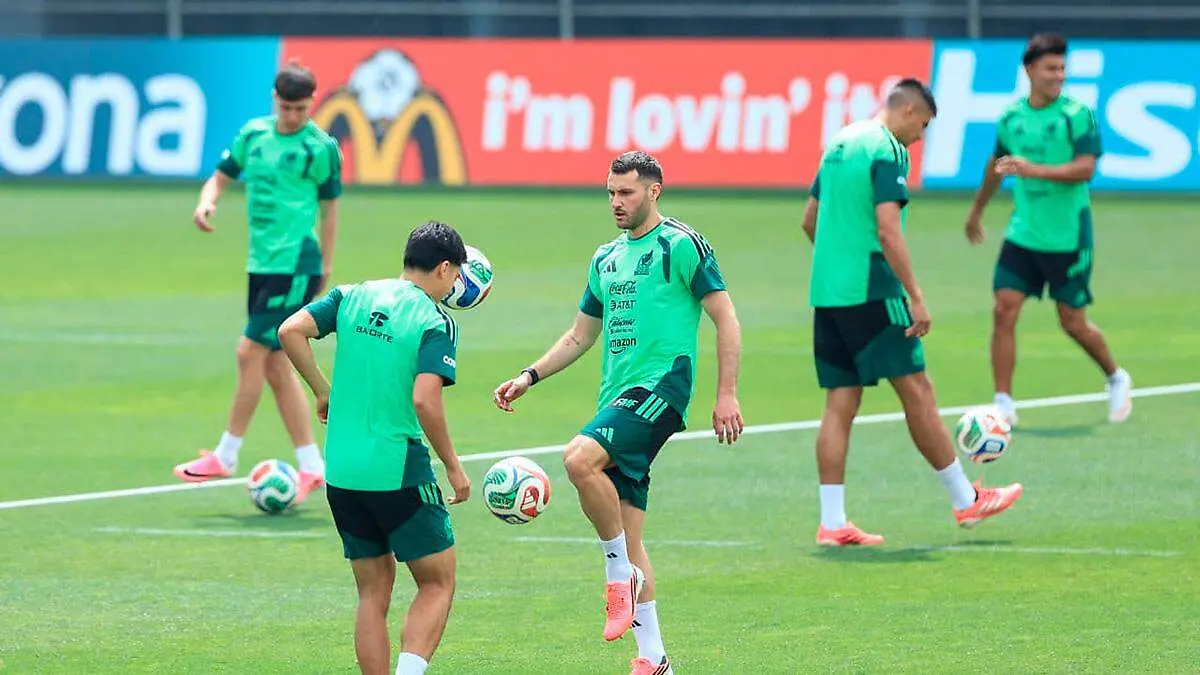 Entrenamiento de la Selección Mexicana de Futbol