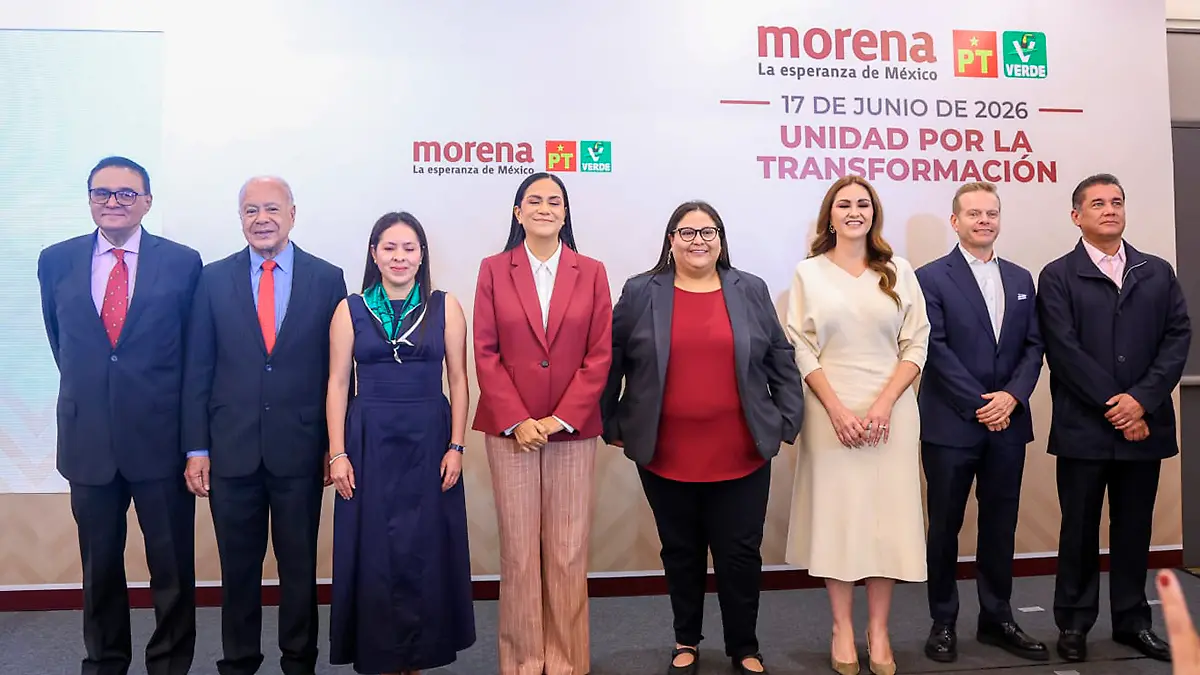 Conferencia de prensa Morena, PT, PVEM en la CDMX