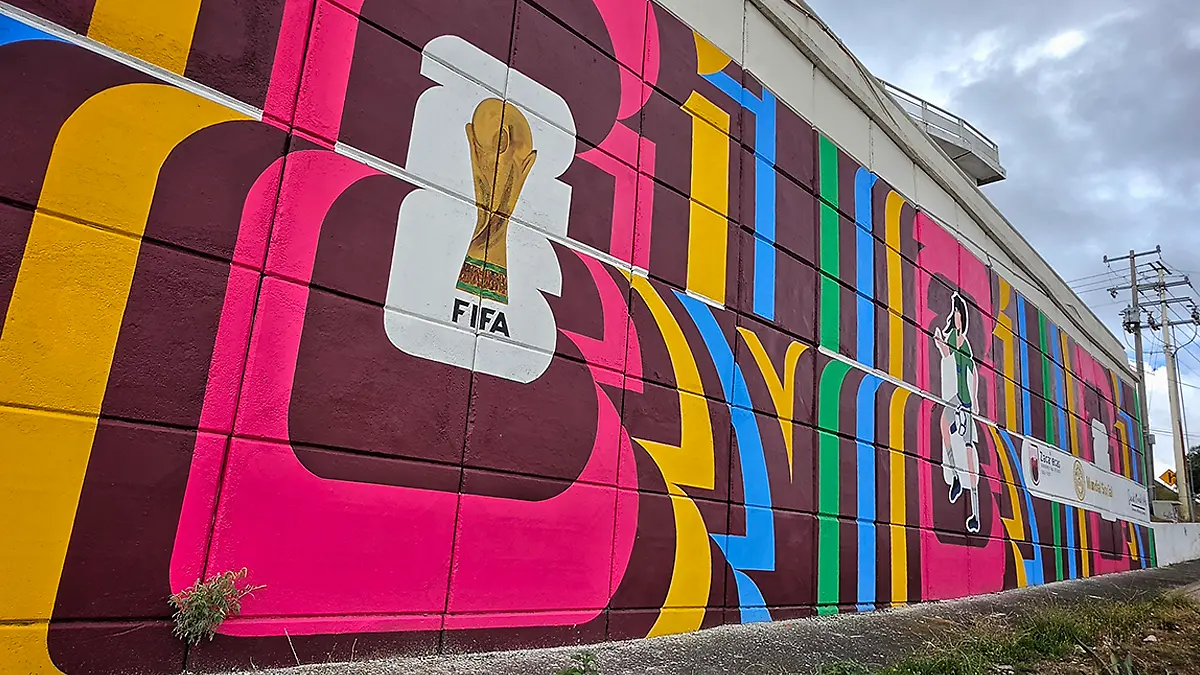 Murales mundialistas en Zacatecas