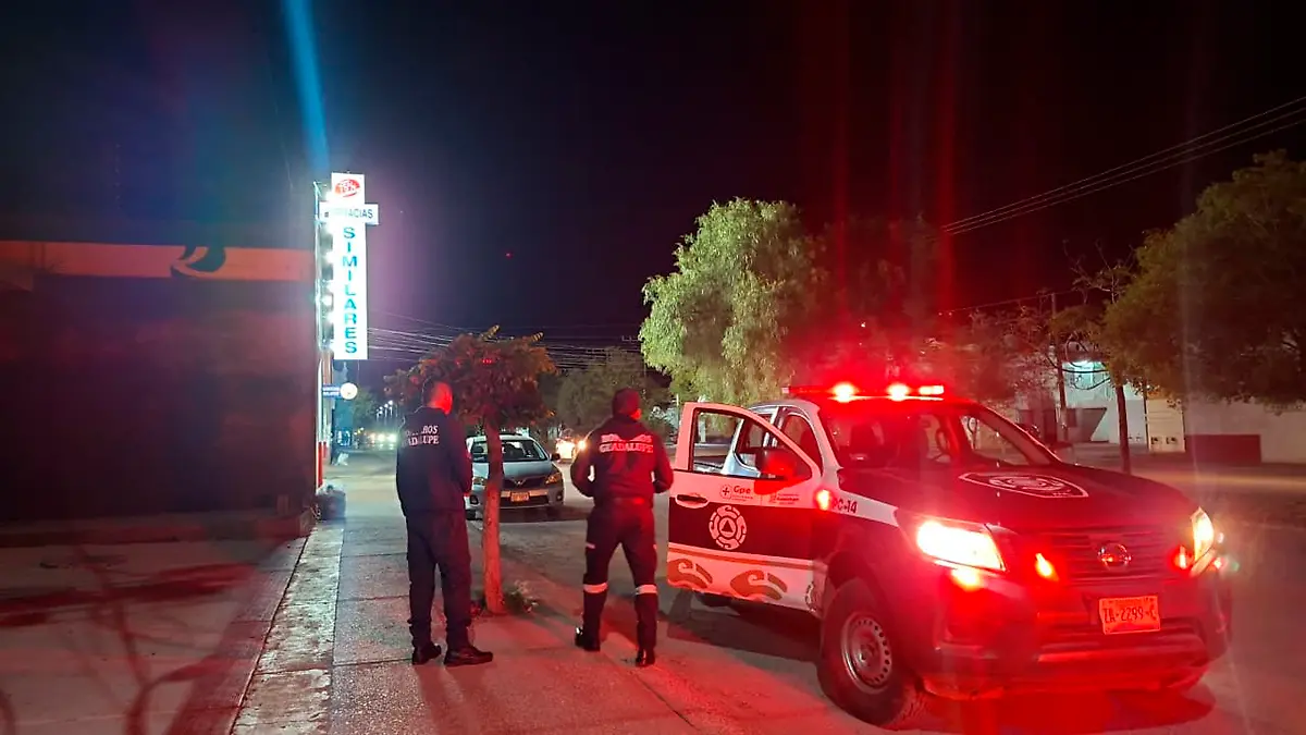 Elementos de Protección Civil en Guadalupe
