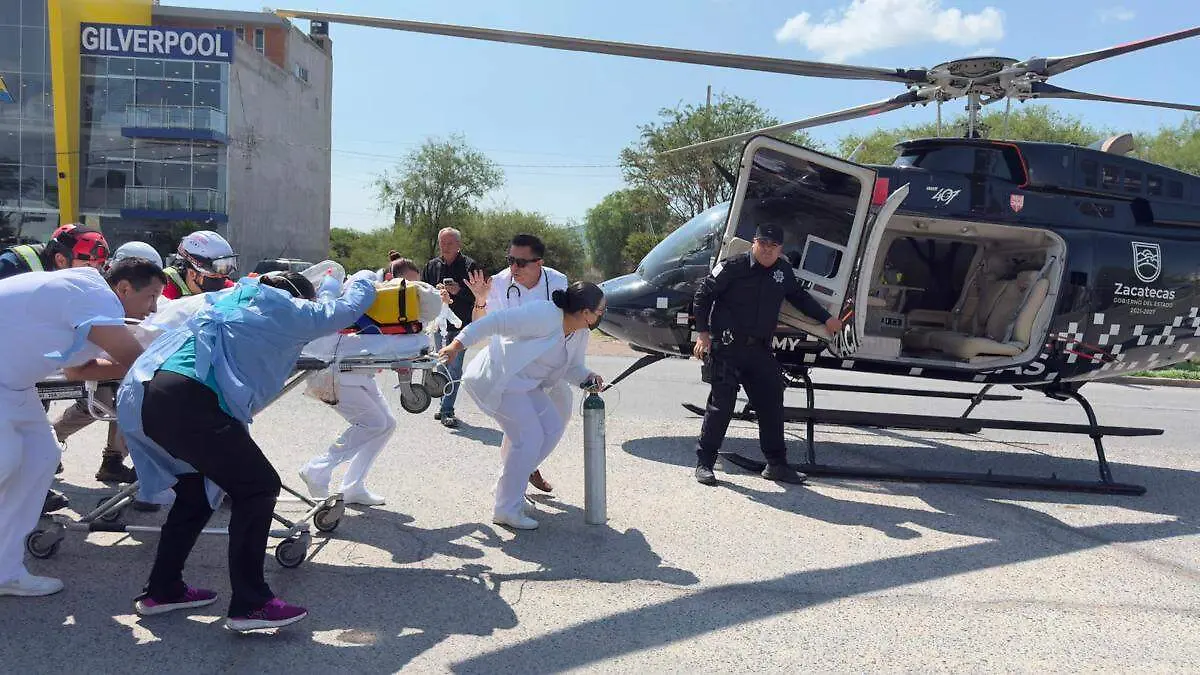 Traslado de menor en helicóptero