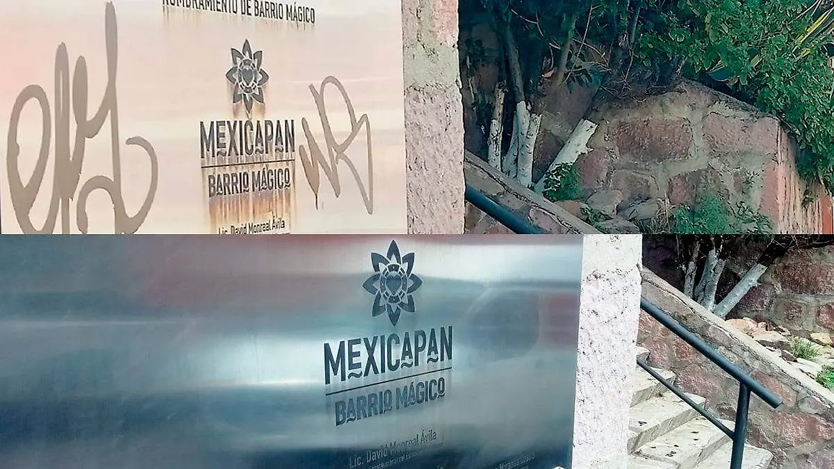 Placa de Barrio Mágico a Mexicapan