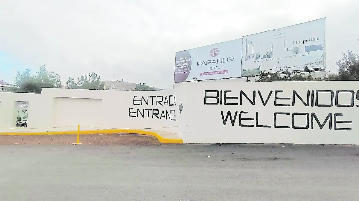 Entrada Hotel El Parador en Zacatecas