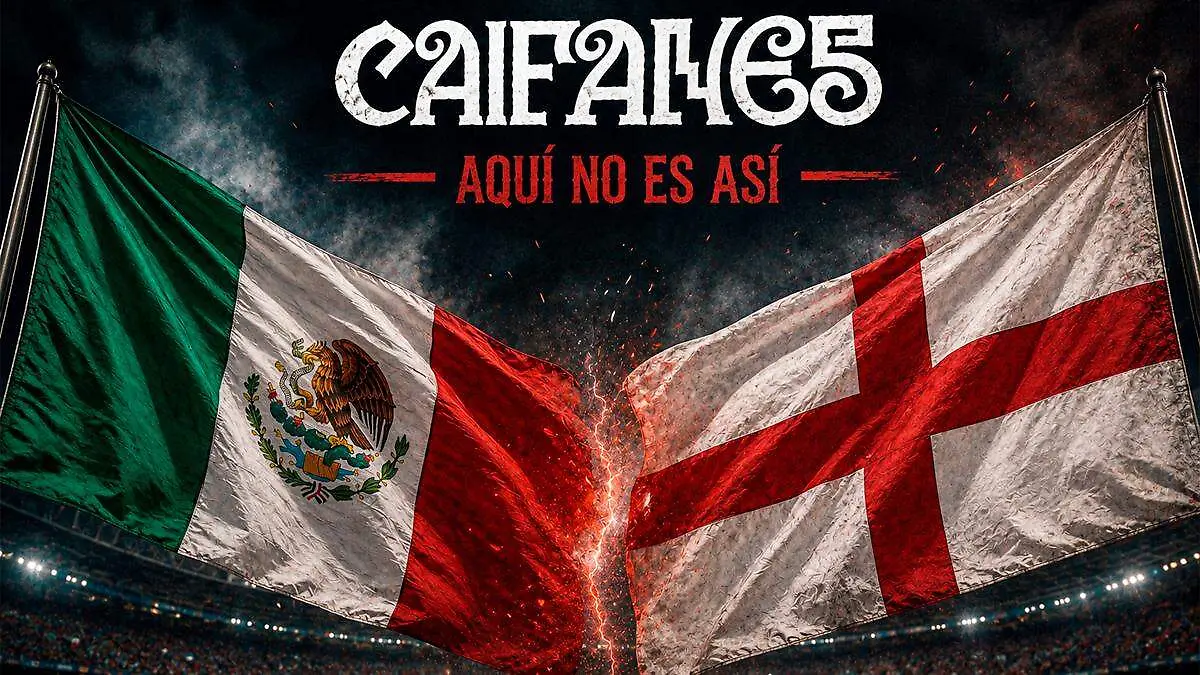 Banderas de México e Inglaterra