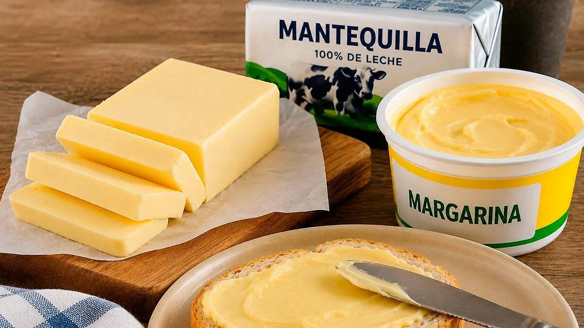Mantequilla y margarina