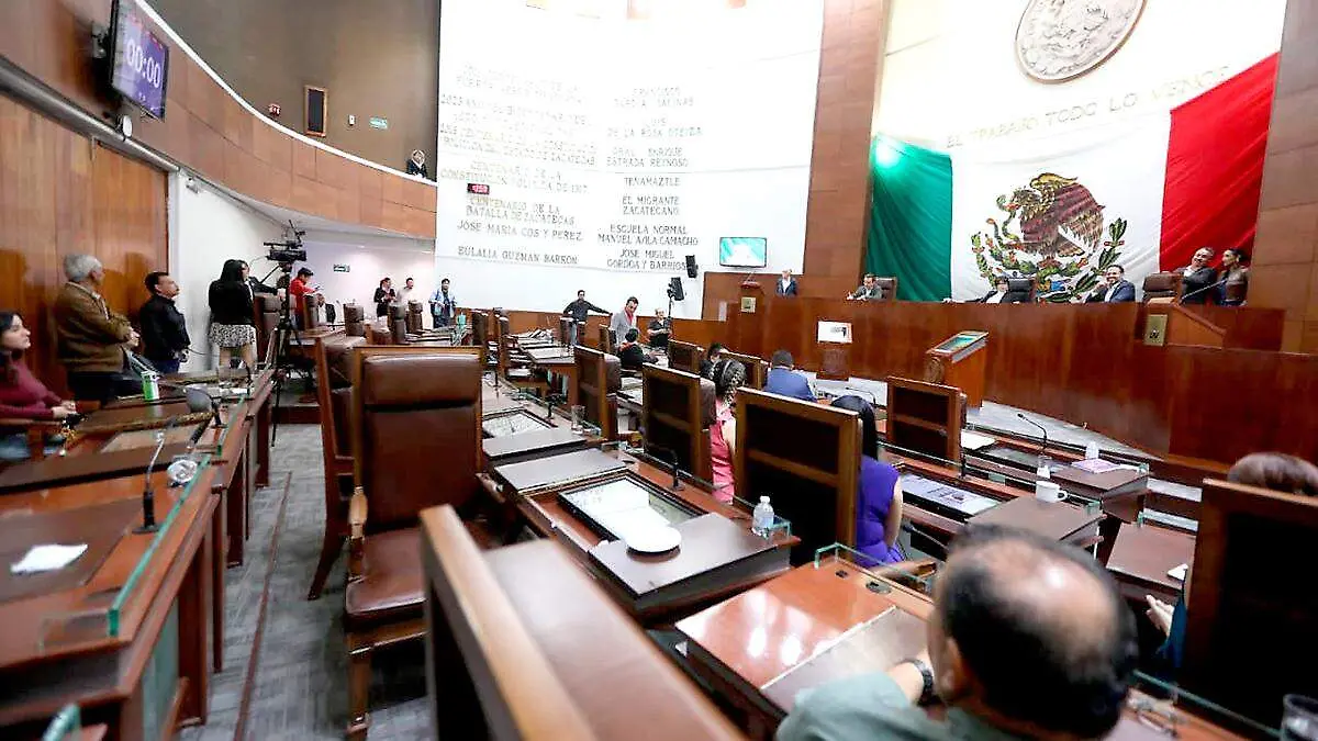 Salón de plenos de la Legislatura del Estado de Zacatecas