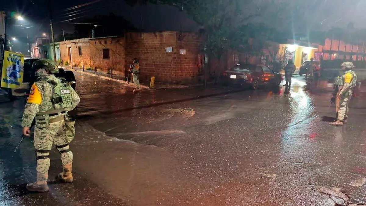 Operativo en Guadalupe tras lluvia