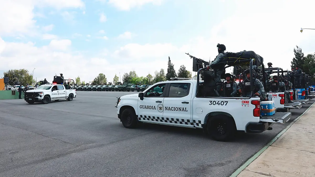 Elementos de la Guardia Nacional en Zacatecas