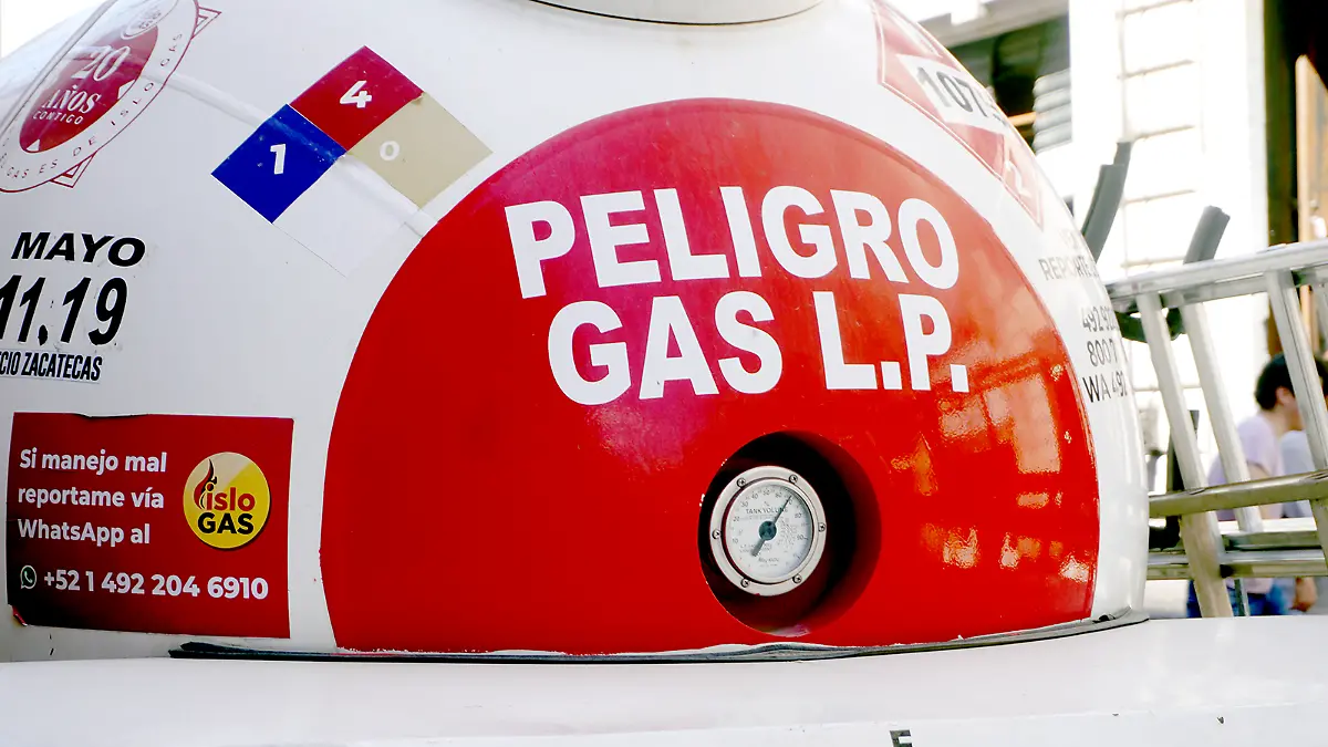 Pipa de gas LP en Zacatecas