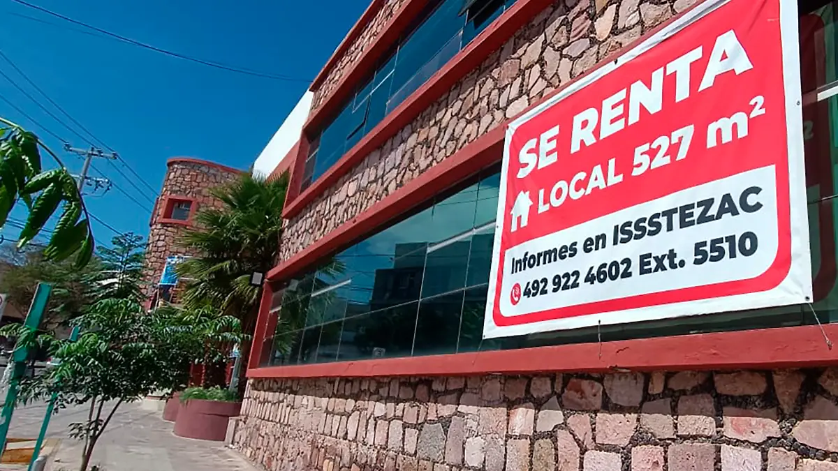 Renta de inmueble propiedad de Issstezac