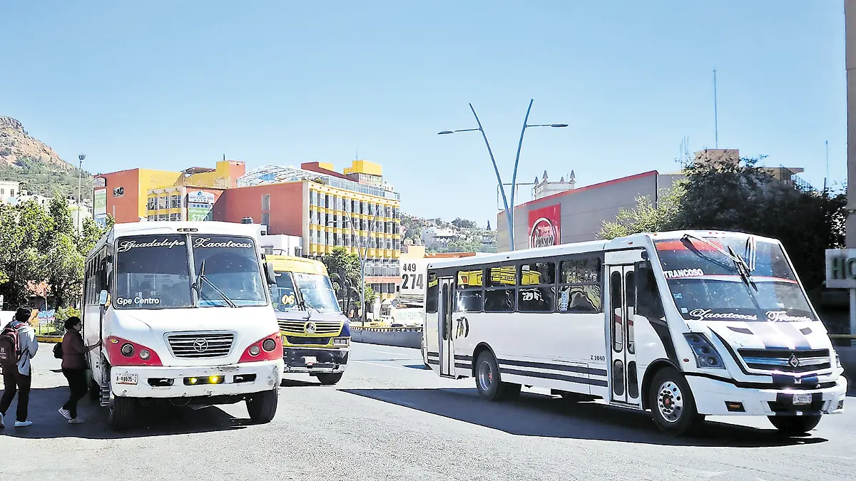 Autobuses de transporte público Zacatecas-Guadalupe