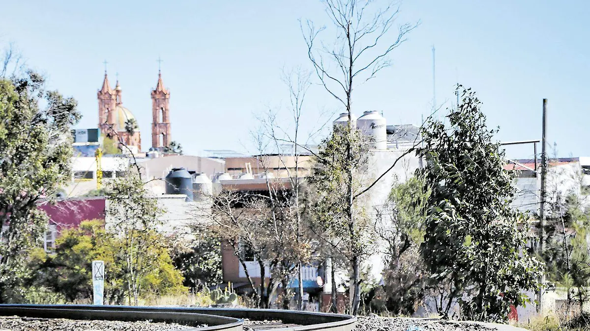 Via del ferrocarril en la ciudad de Zacatecas