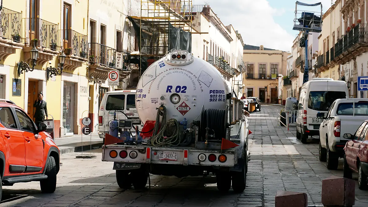 Distribución de gas lp en la ciudad de Zacatecas